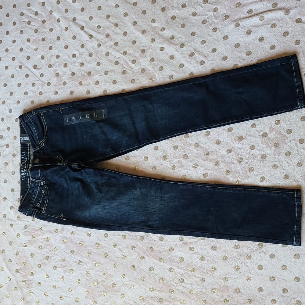 New! Dark wash, skinny short Aeropostal jeans